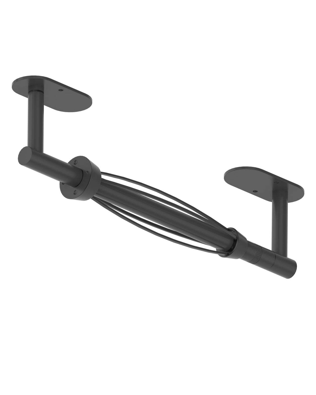 BathDANCE under-cabinet towel holder with damping for smooth tearing