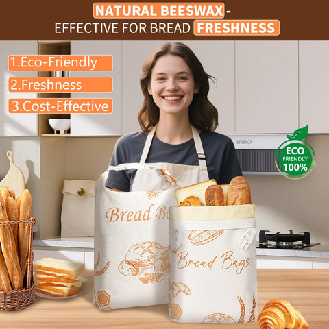 Moisture-locking beeswax coating preserves bread moisture and freshness