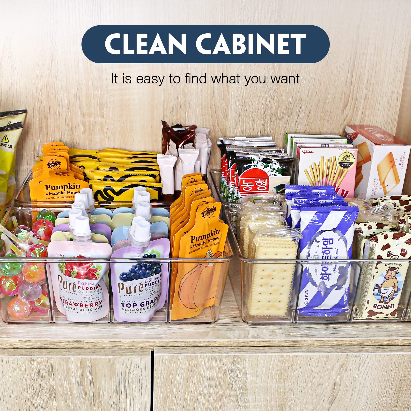 Batoto removable dividers bin clear offers flexible arrangement options.