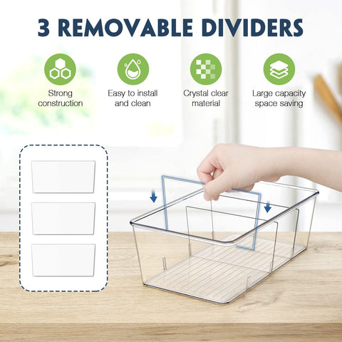 Batoto snack container bin clear helps separate treats and grab-and-go bites.