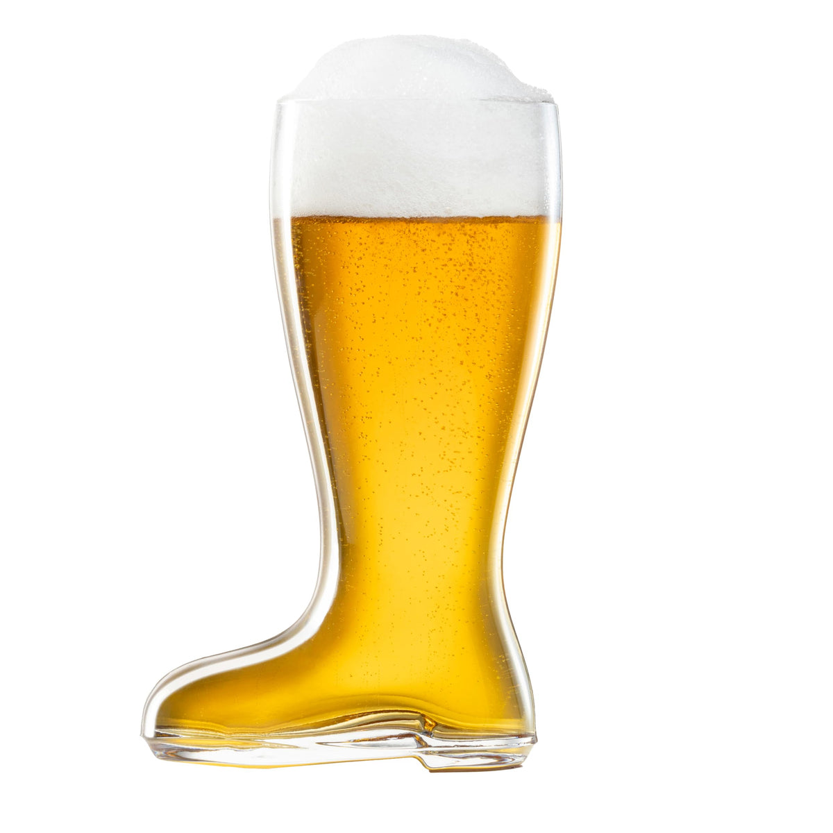 BAVARIA TRACHTEN Das Boot 1L beer glass side view, ideal for Oktoberfest gatherings.