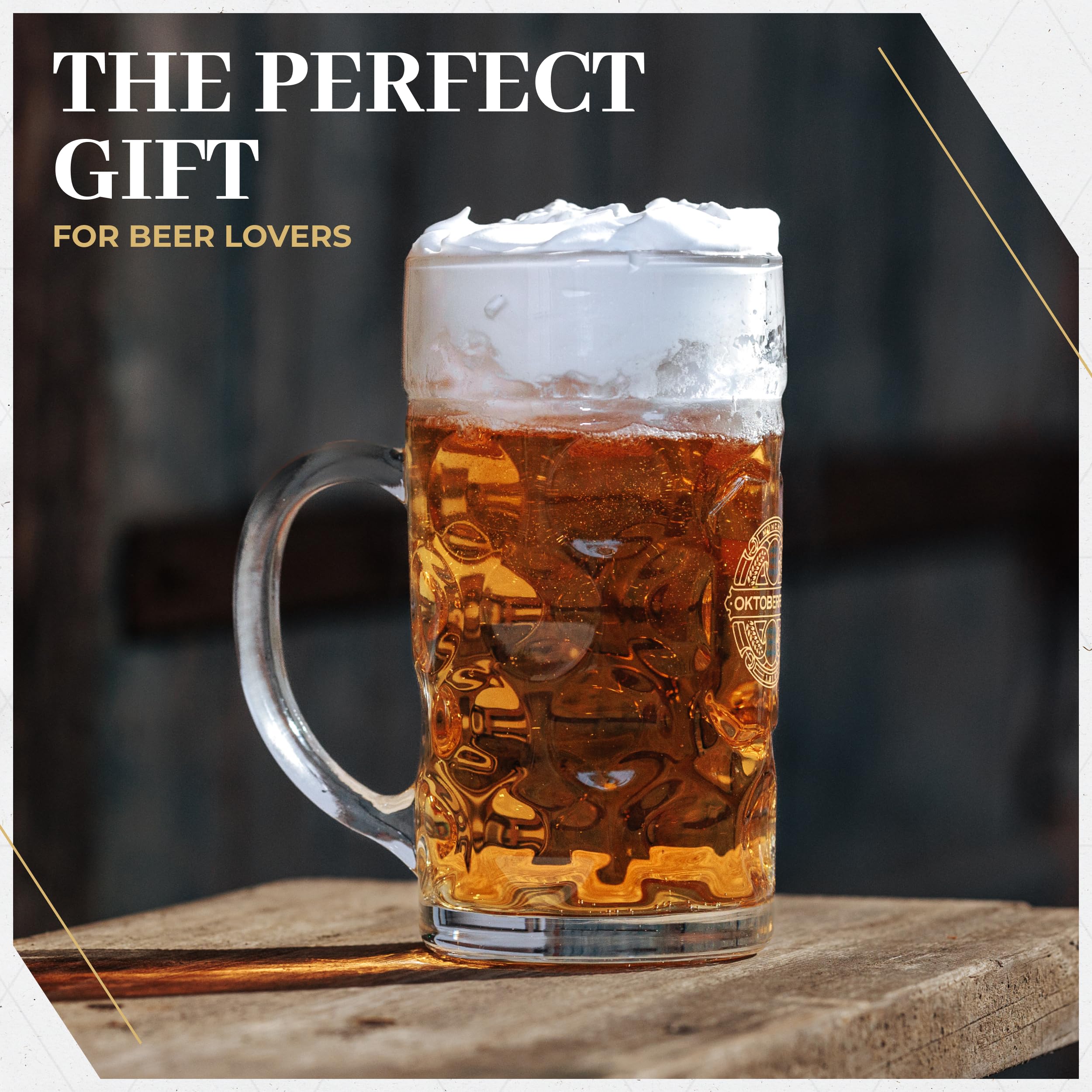 Bavaria Trachten dimpled soda-lime glass mug, dishwasher safe and durable