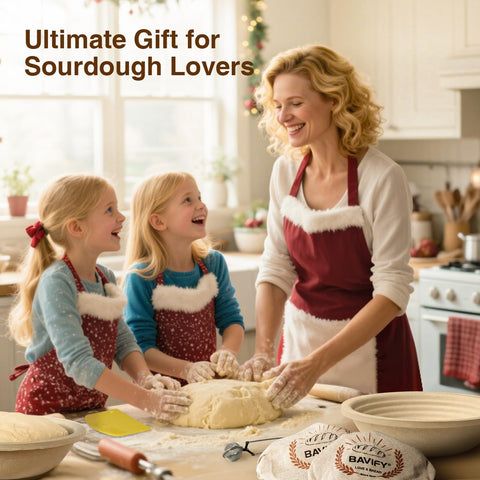 BAVIFY recipe book and tools kit illustrating all-in-one baking support