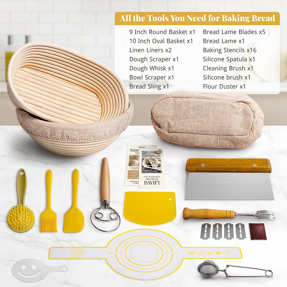 BAVIFY baking stencils for decorative shaping.