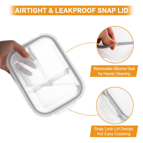 Bayco easy-locking lids provide airtight, leak-proof storage