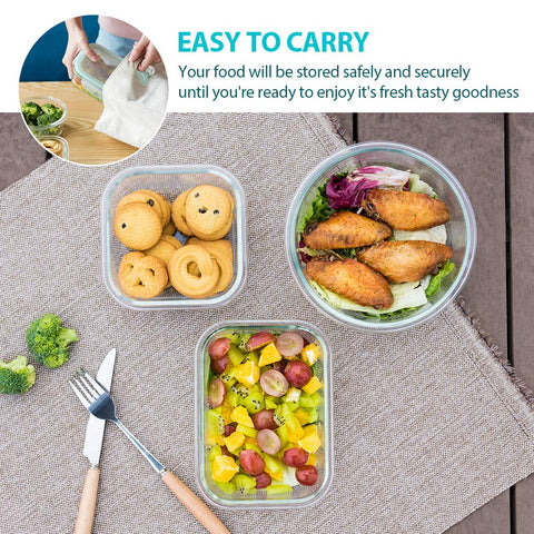 Bayco glass containers are oven and freezer safe for versatile storage