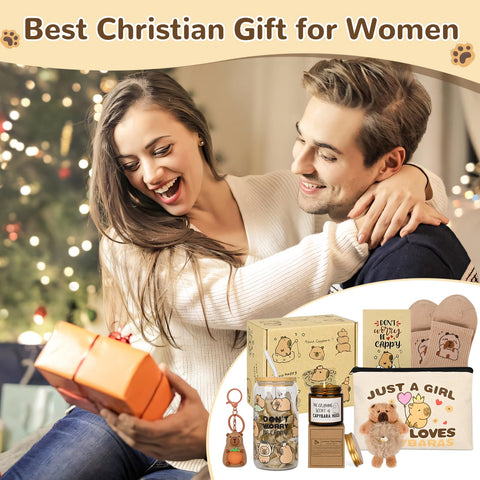 Bayelove Capybara gift card with an elegant gift box for gifting.