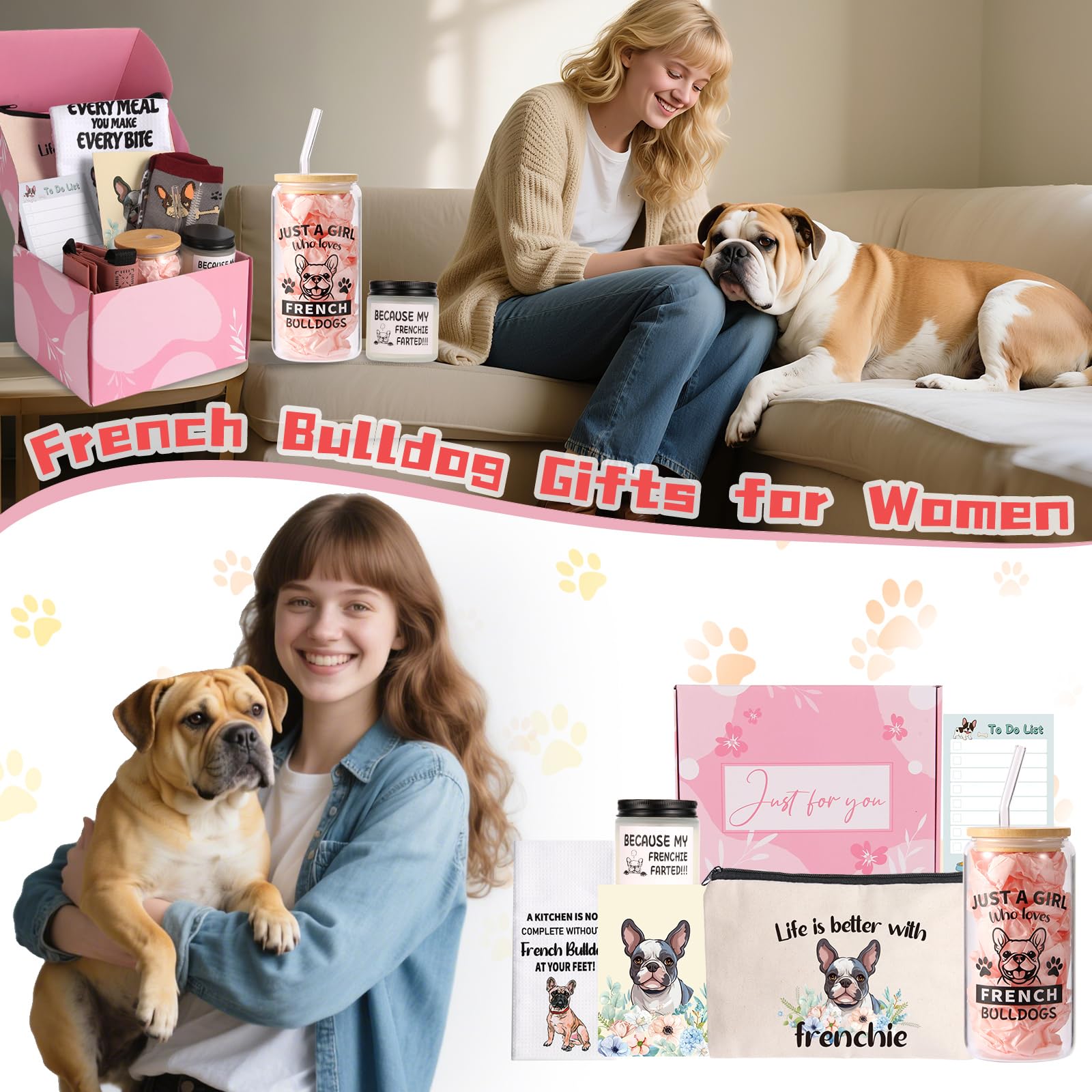 Bayelove Frenchie candle creates a soft home ambiance