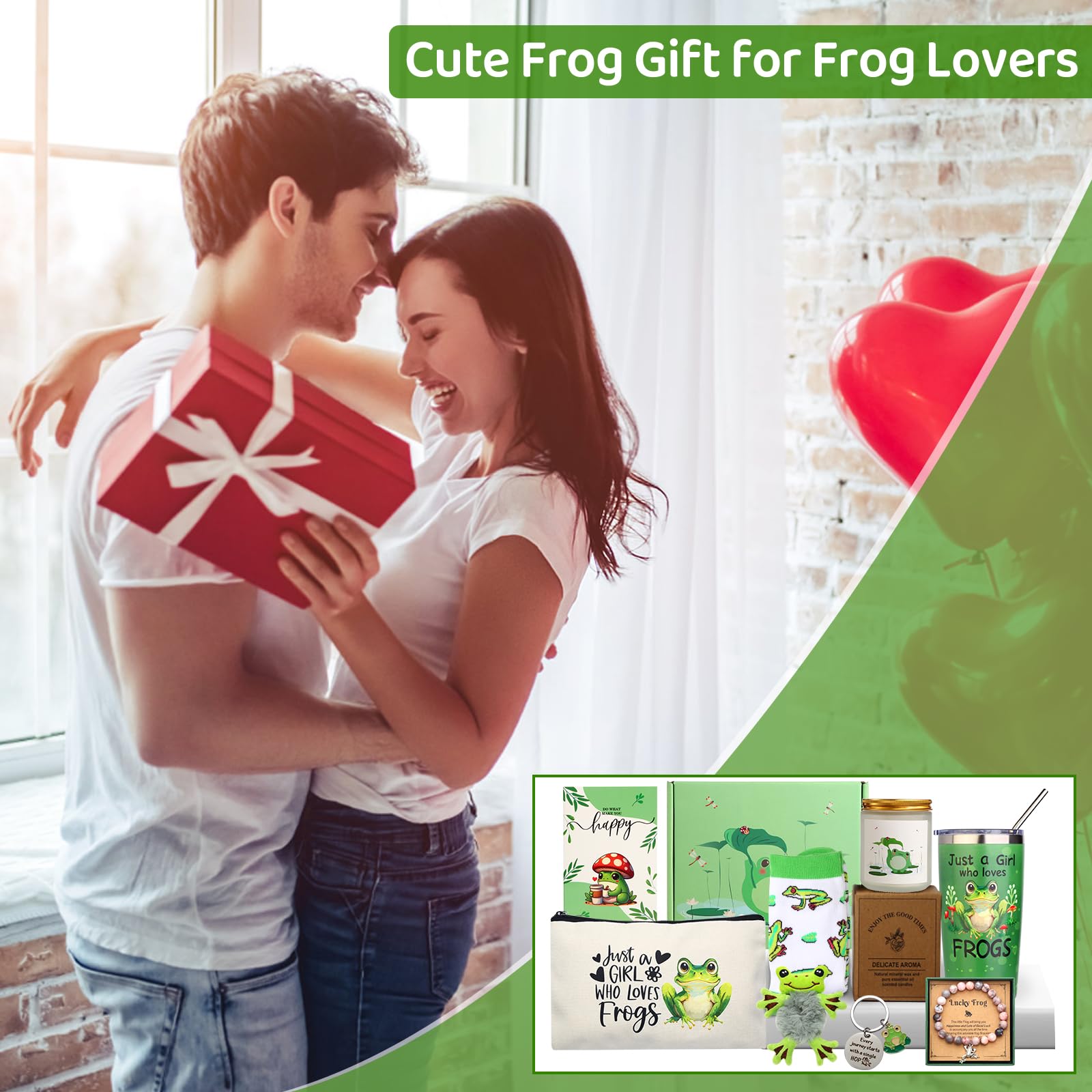 Bayelove frog gift bracelet, 8mm natural stones with frog pendant for subtle style