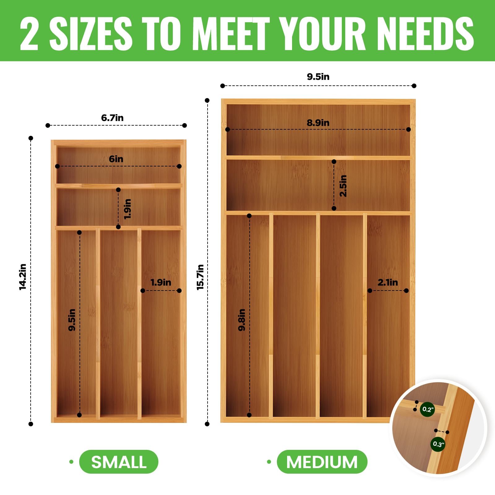 Easy-access Bayting organizer keeps dessert spoons and teaspoons within reach