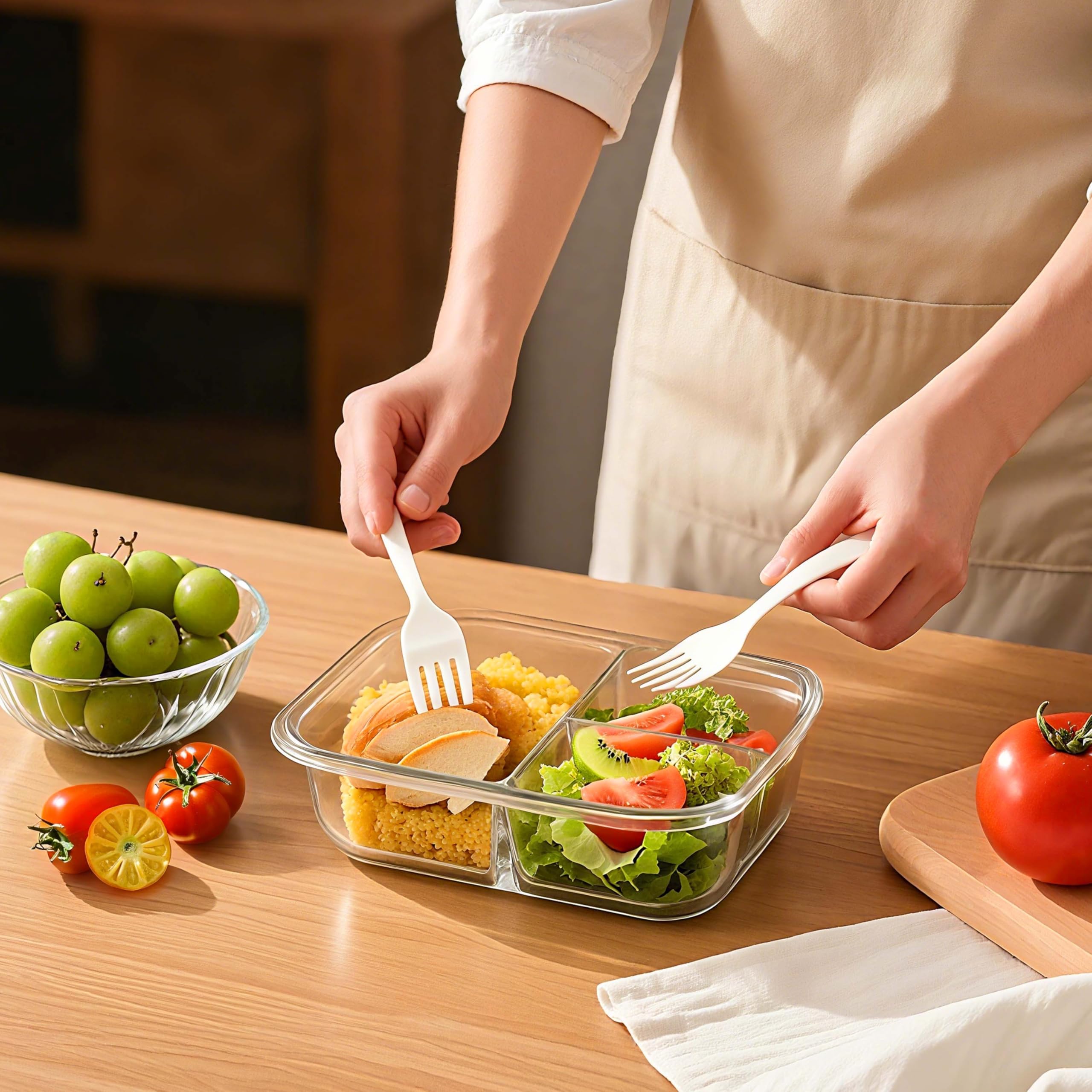 BAYZZ oven microwave freezer safe borosilicate glass enables versatile prep