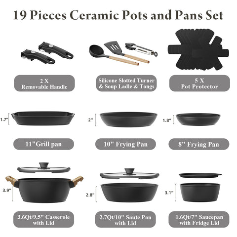 Bazova set stacks neatly to save space in small kitchens, with stackable design.