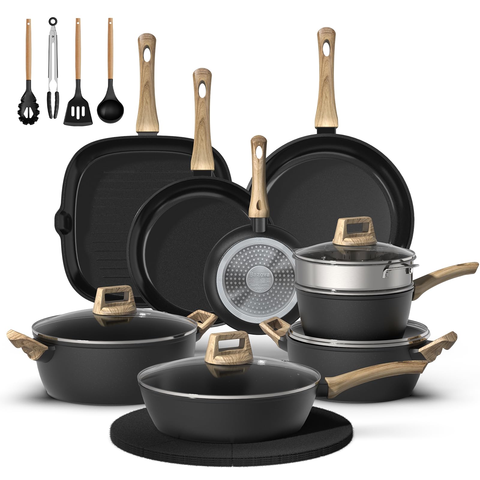 Bazova 23-pcs full set displayed for versatile family meals