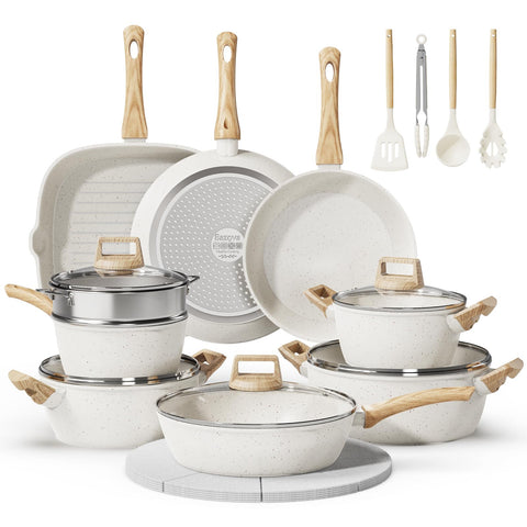 Bazova 24-piece pots and pans set for family meals