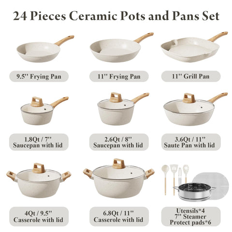Bazova ceramic non-stick coating ensures easy release with minimal oil.