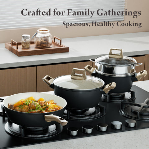 Bazova easy-clean ceramic surface after cooking.