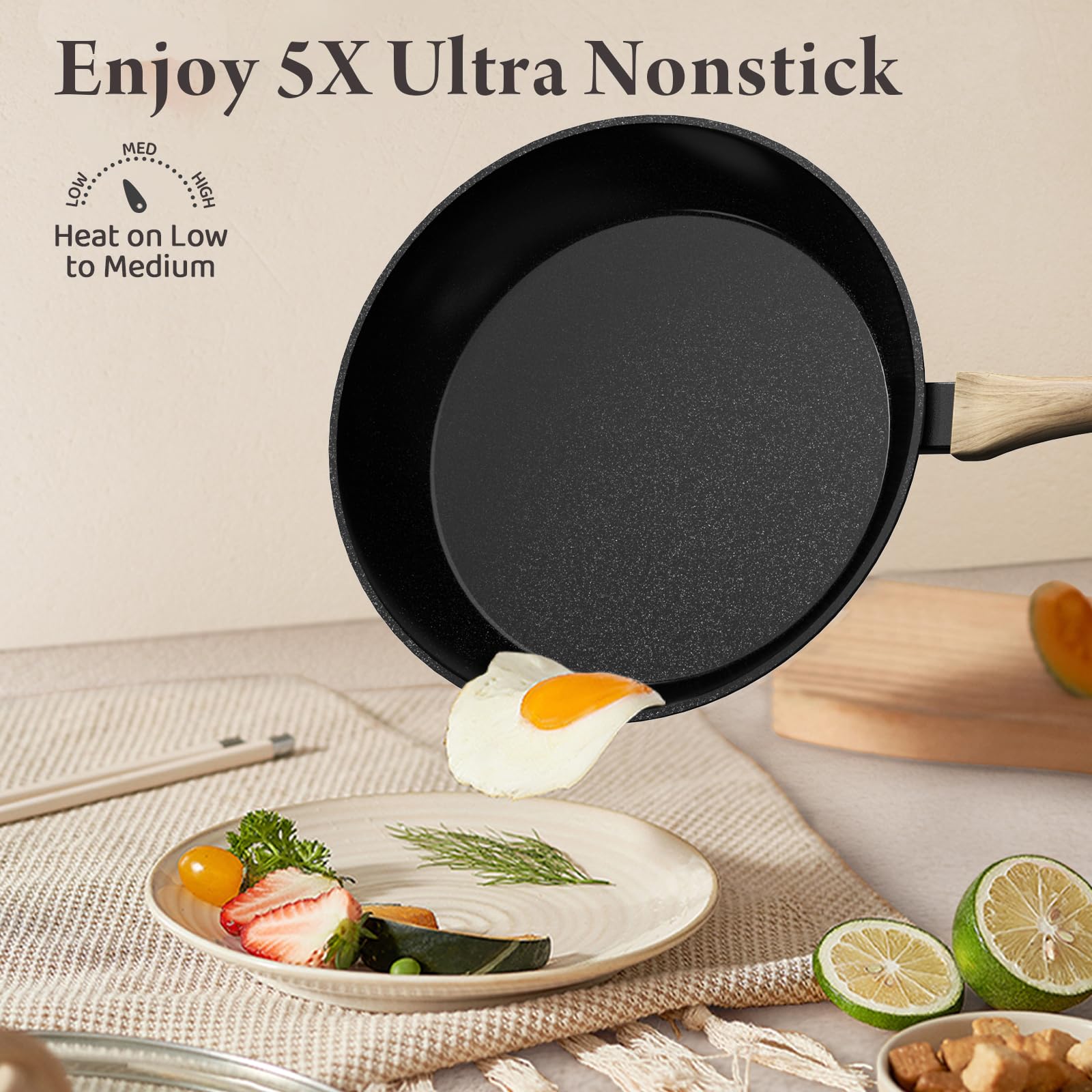 Bazova induction-compatible base on cookware for even heating