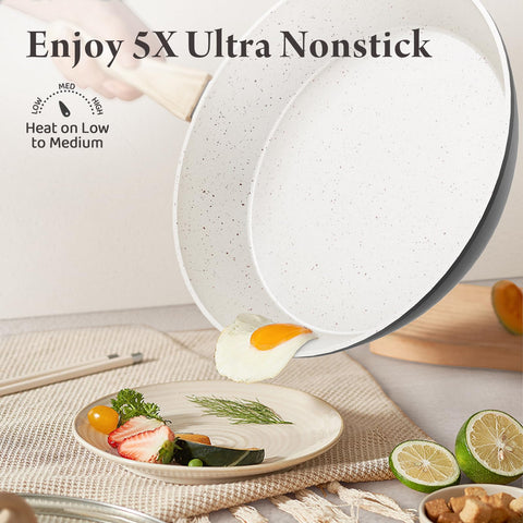 Bazova induction-compatible cookware on a compatible stove.