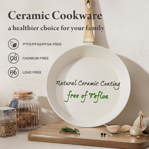 Bazova cookware is induction compatible for versatile stovetop use.