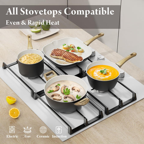 Bazova large-capacity pans ready for family feast meals.