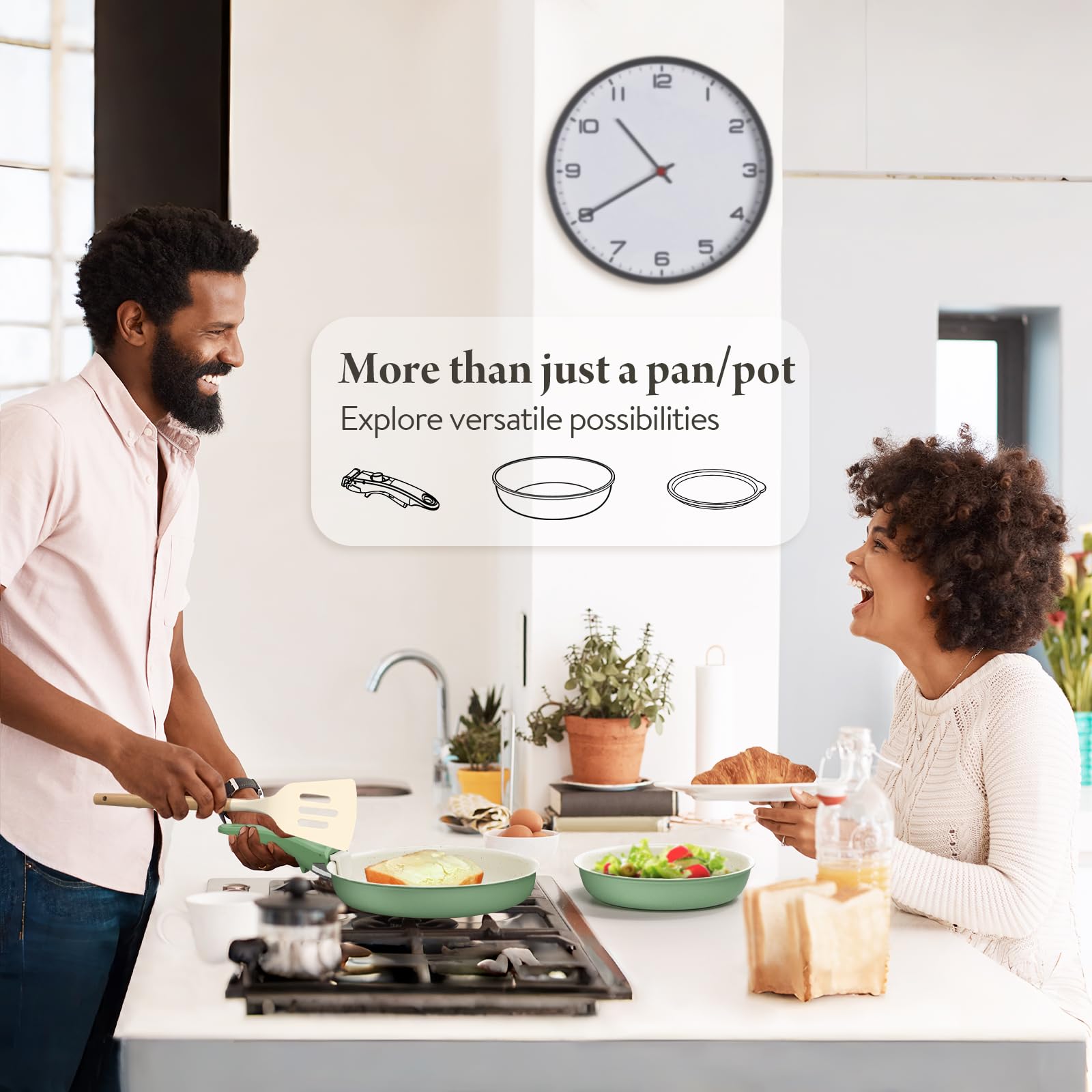 Bazova oven-safe set transitions from stovetop to oven with ease