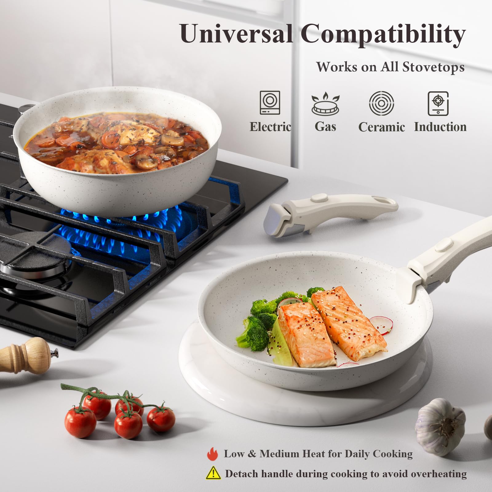 Bazova stackable design saves kitchen space and stays organized