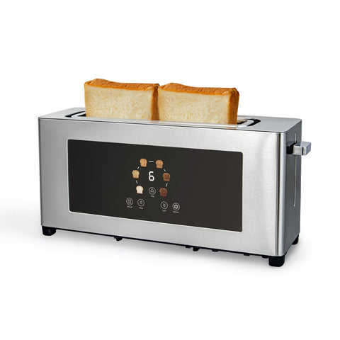 BBday 2 Slice Toaster front panel with touch screen for precise control and quick toasting