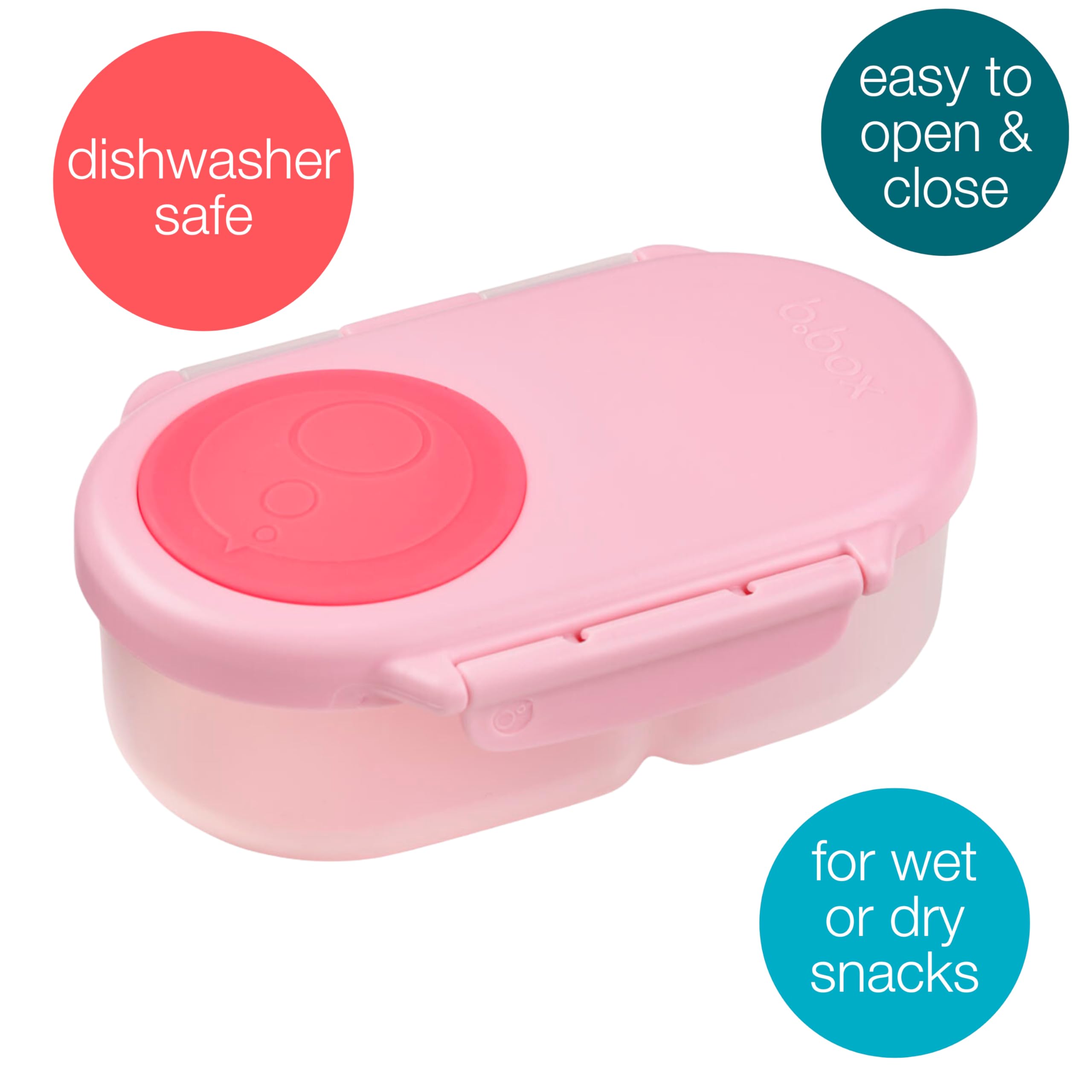 b.box Snack Box with silicone fruit cover enabling whole-fruit snacks without cutting