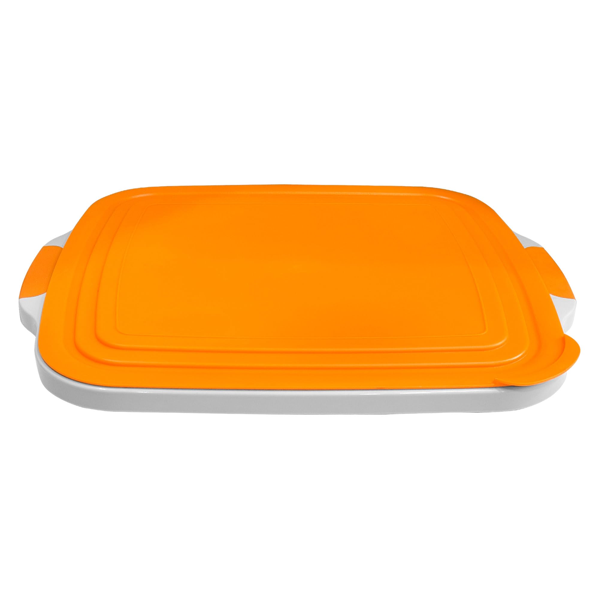 BBQ Prep Tub lid covers food from dust and sunlight.