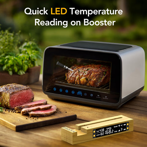 BBQOVN WiFi Sub-1G app alerts and cooking history for better decisions.