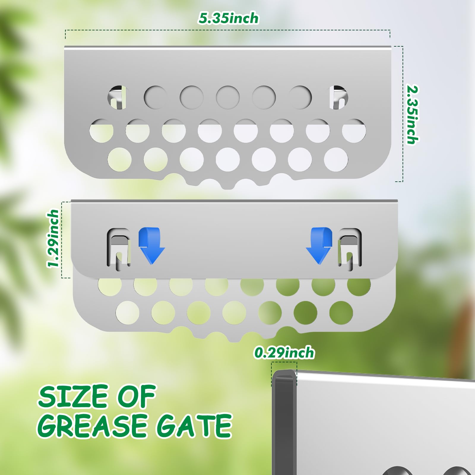 BBQTIDER buckle-on design clips securely for quick installation.