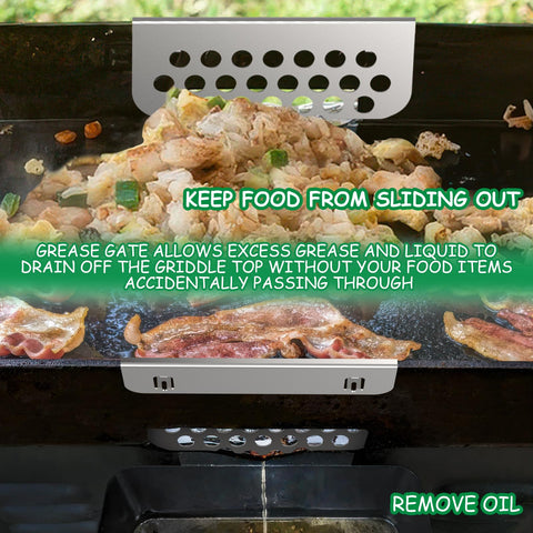 BBQTIDER griddle blocker back buckle detail enables adjustable tightness.