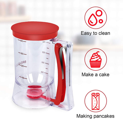 BBSTARZ batter dispenser ideal for waffles muffins and cupcakes