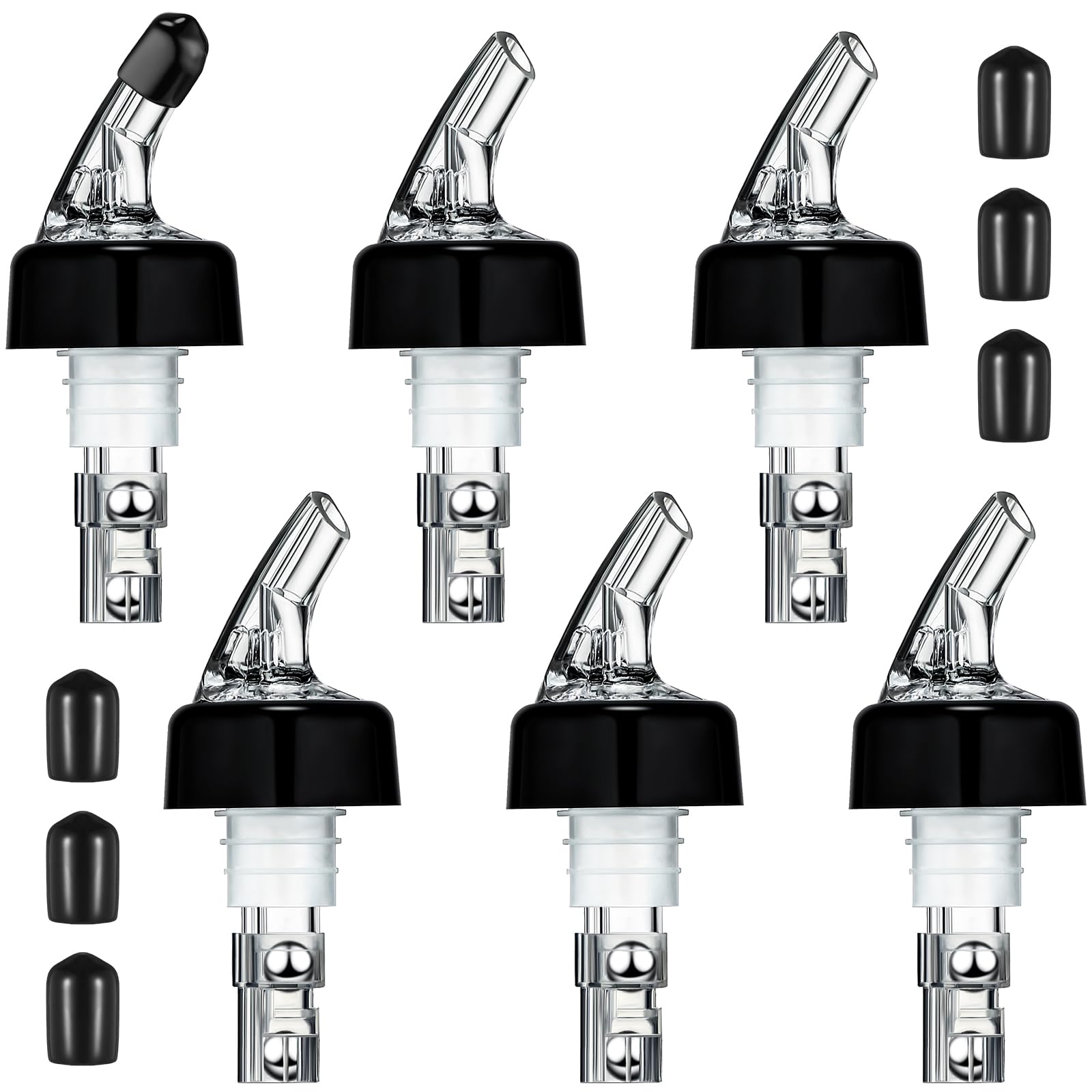 BBTO automatic bottle pourer spout with 1 oz measure for precise pours.