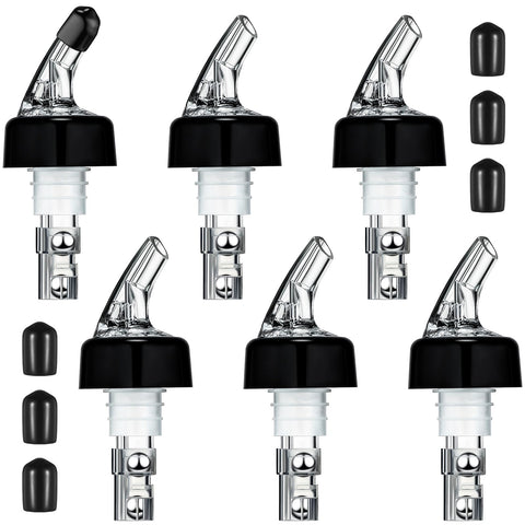 BBTO automatic bottle pourer spout with 1 oz measure for precise pours.