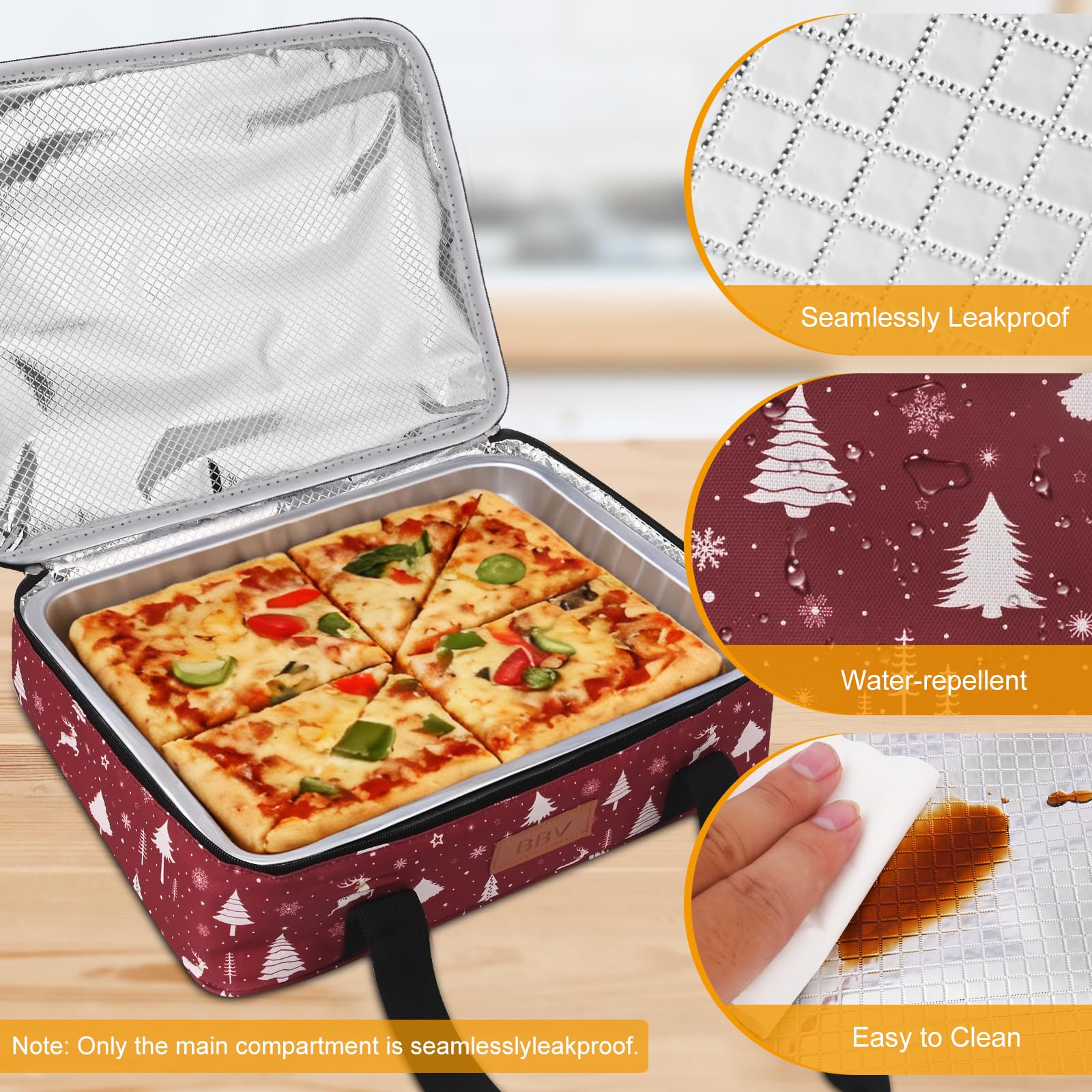 BBV Christmas Elk two-way zipper enables easy access during setup