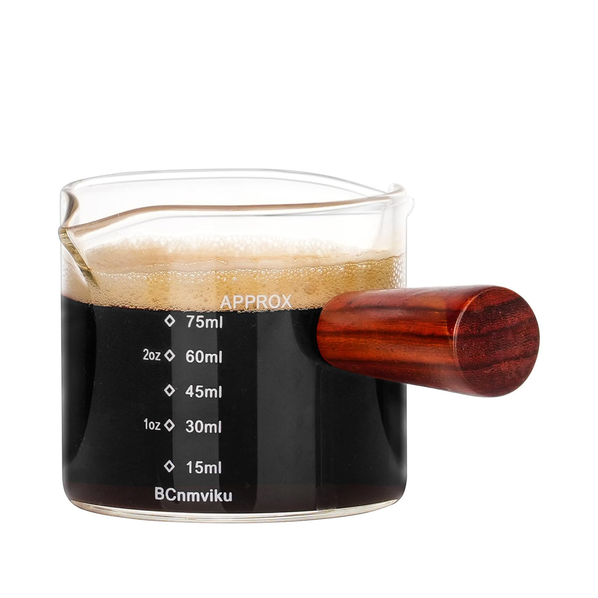 BCnmviku double spouts pitcher for precise pouring and measuring
