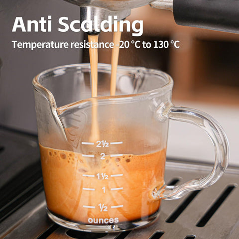 BCnmviku borosilicate glass shot glasses provide heat resistance and durability.