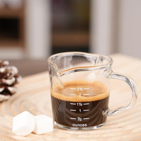 BCnmviku shot glass top diameter 72mm and height 60mm for balanced handling.