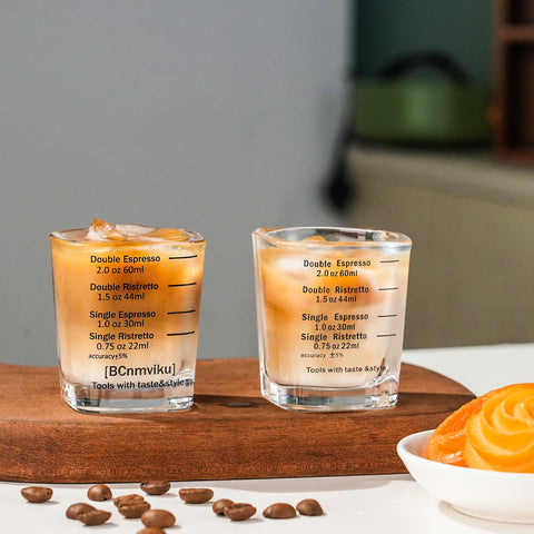 BCNMVIKU heavy glass measuring cup for sturdy, spill-free measurements.
