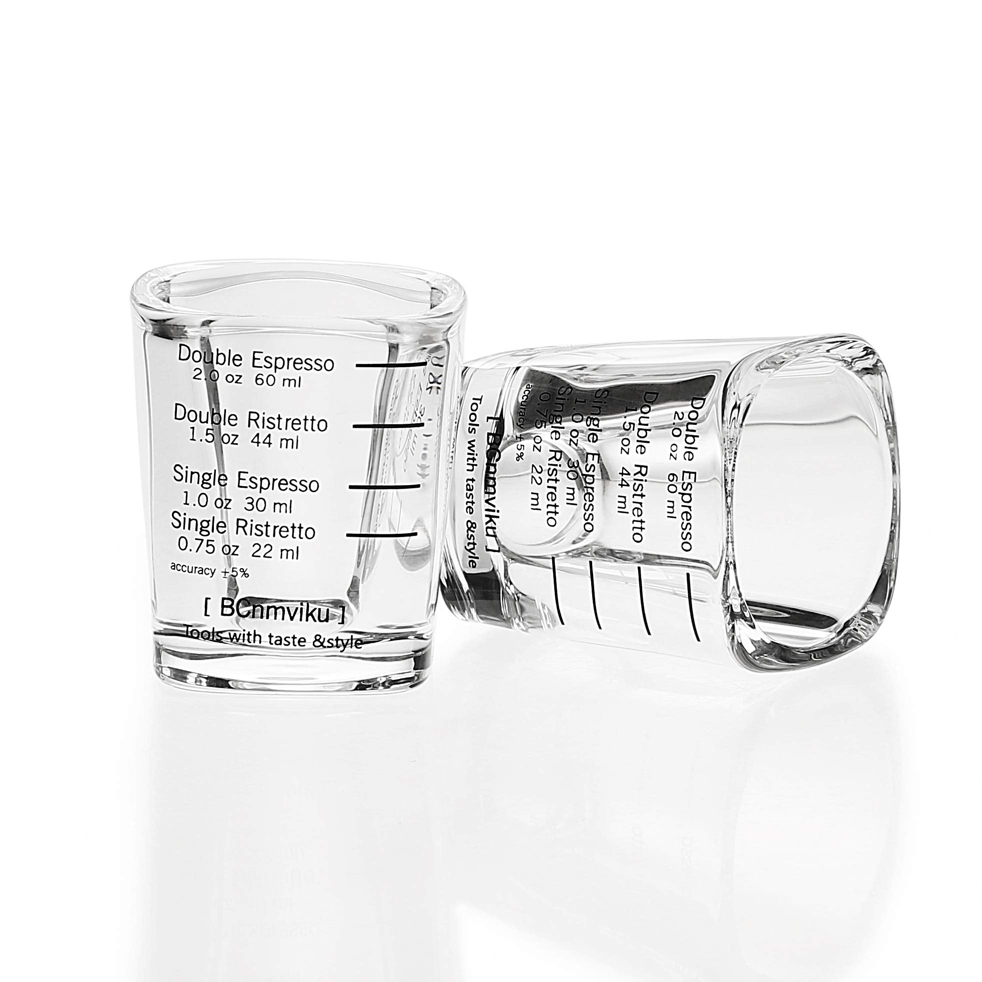 BCnmviku versatile 6-pack shot glasses for drink prep