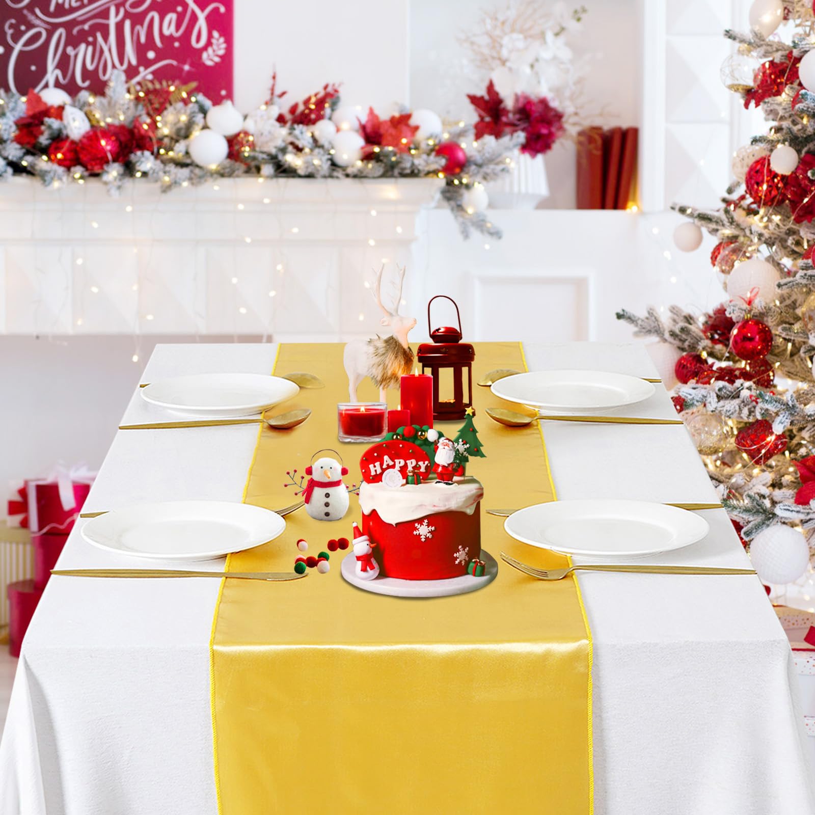 B-COOL chair sash compatibility with gold satin runner for versatile décor.