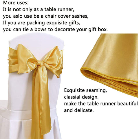 B-COOL closeup of gold satin finish for rich, reflective table décor.