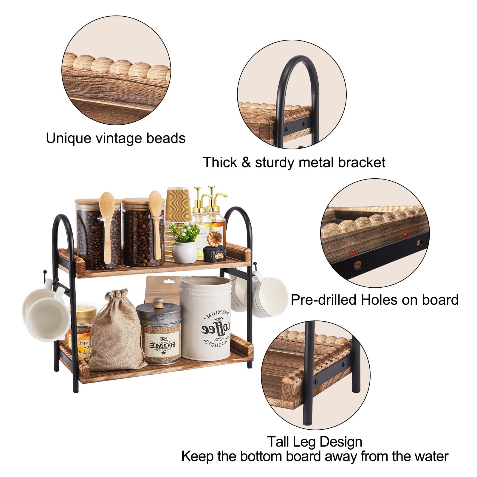 BDBDYEAY versatile stand doubles as tea and snack organizer.