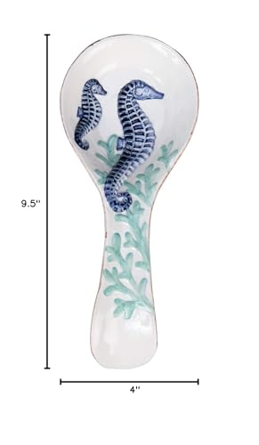 Beachcombers Coastal Spoon Rest suitable for gifts and kitchen decor.