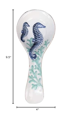 Beachcombers Coastal Spoon Rest suitable for gifts and kitchen decor.
