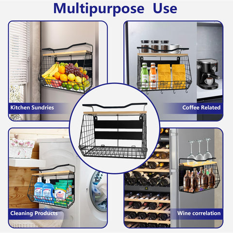 Bealy versatile kitchen organizer for spices, oils, and small items