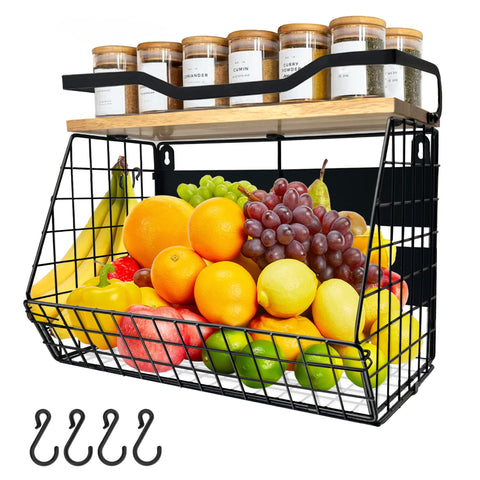 Bealy magnetic shelf on fridge with guardrail keeps spices organized and within reach