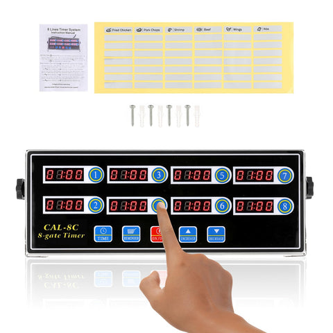 BEAMNOVA 8-channel timer front view with digital readout for precise multitasking