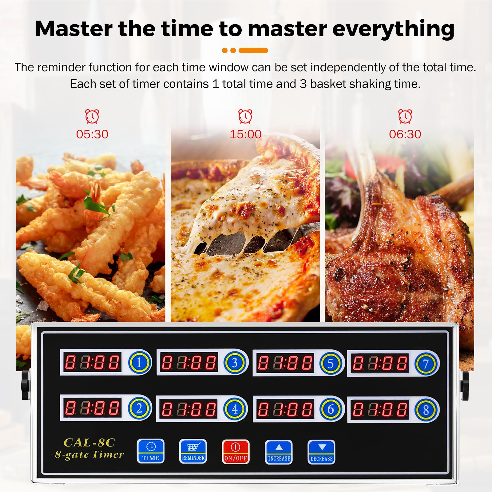 BEAMNOVA digital display timer clearly shows each channel's countdown